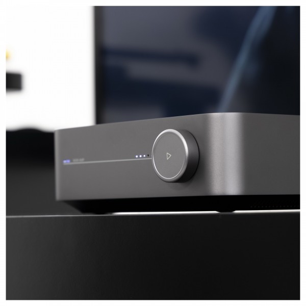 WiiM Amp Streaming Amplifier, Space Grey in Lifestyle Environment