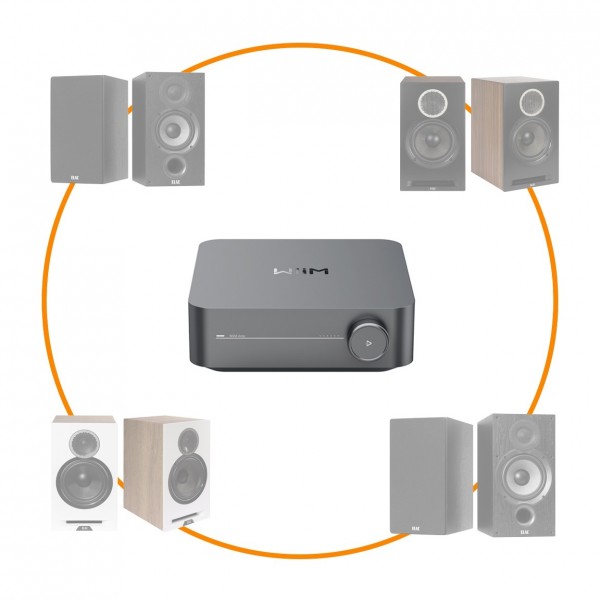 WiiM Amp Streaming Amplifier & Elac Debut Bundle