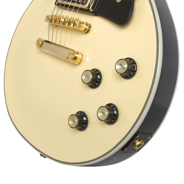 ギター Epiphone LTD LP CUS BLACKBACK PRO Epiphone Les Paul Custom BlackBack Pro, antyczna kość