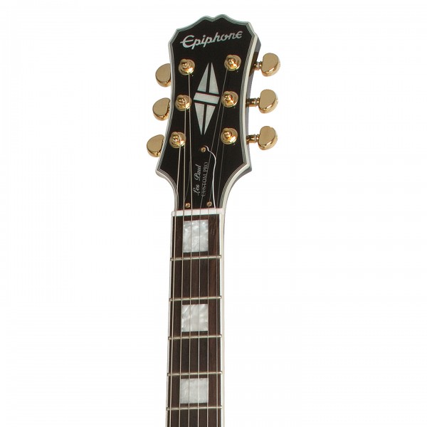 ギター Epiphone LTD LP CUS BLACKBACK PRO Epiphone Les Paul Custom BlackBack Pro, antyczna kość