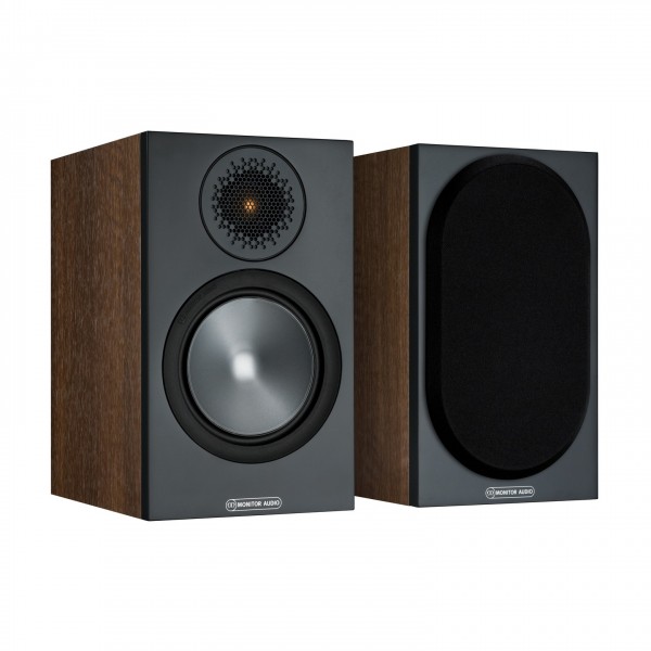 Monitor Audio Bronze 50 Bookshelf Speakers (Pair), Walnut