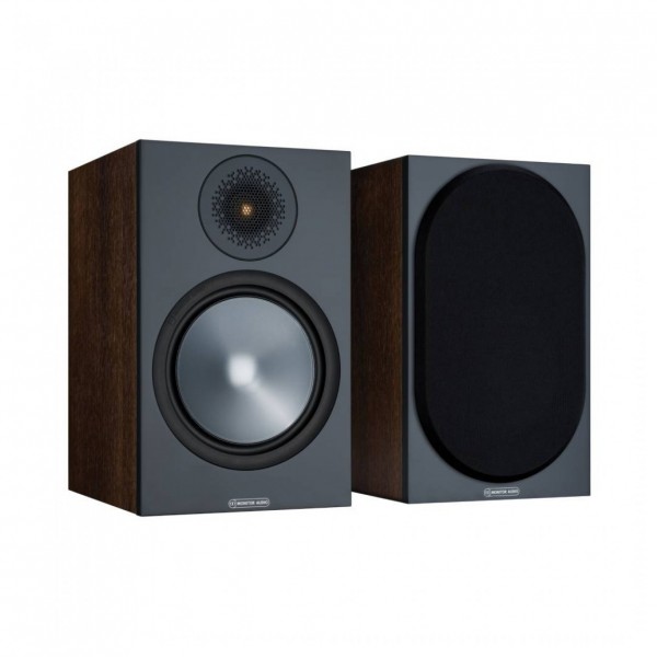 Monitor Audio Bronze 100 Bookshelf Speakers (Pair), Walnut