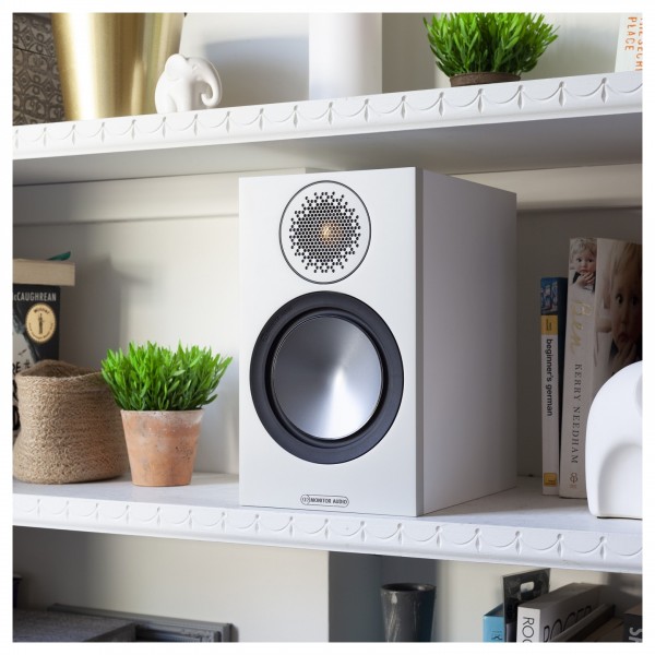 Monitor Audio Bronze 50 Bookshelf Speakers (Pair), White