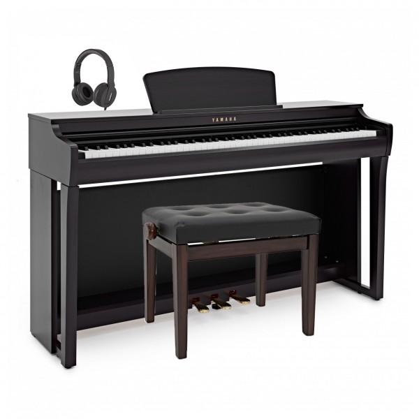 Yamaha CLP 725 Digital Piano Package, Rosewood