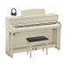 Yamaha CLP 775 Digital Piano Package, White Ash