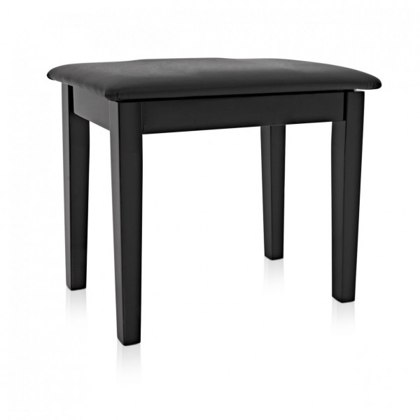 Piano Stool with Storage by Gear4music, Black