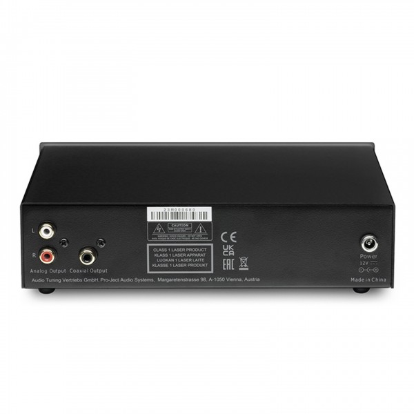 Pro-Ject CD Box E, Black Back View