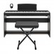 Kawai ES120 Digital-Stagepiano-Bundle, Schwarz