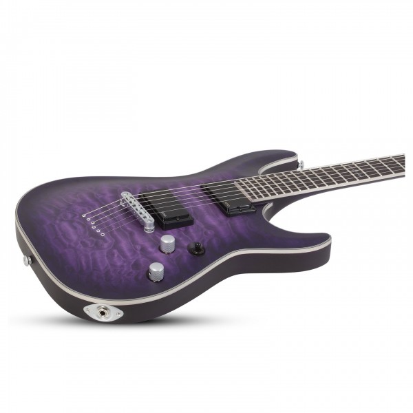 Schecter C-1 Platinum, Satin Purple Burst