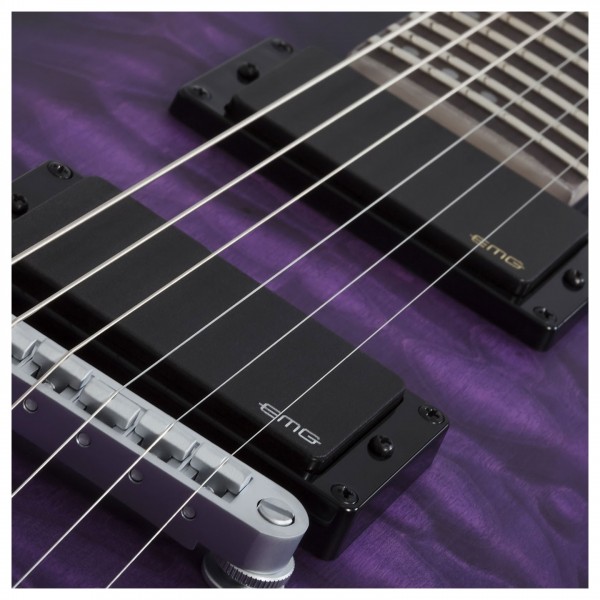 Schecter C-1 Platinum, Satin Purple Burst