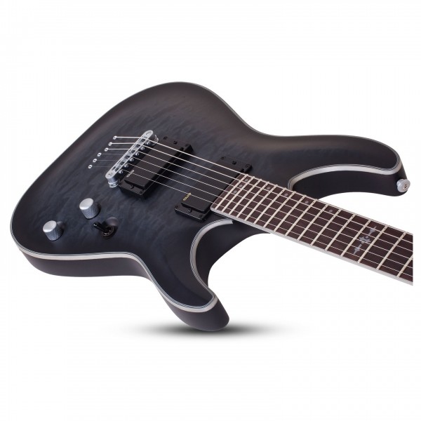 Schecter C-1 Platinum, Satin Purple Burst
