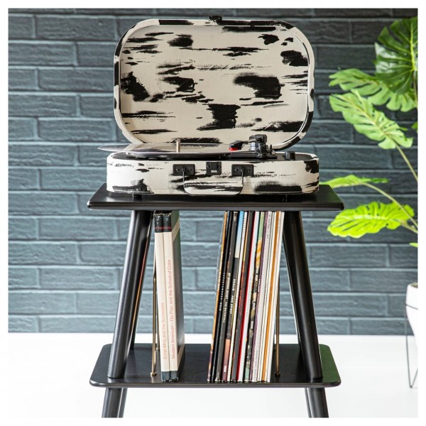 Crosley Discovery Portable Turntable with Bluetooth Out, Black-White - Lifestyle