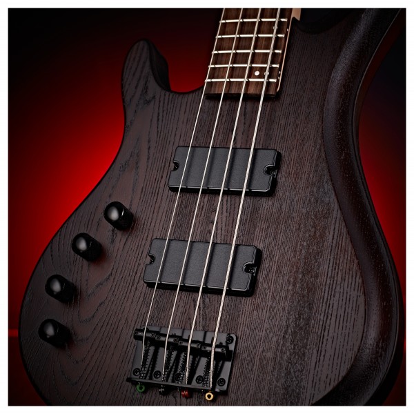G4M 878 Left Hand Bass Guitar, Walnut Stain