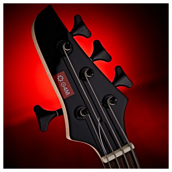 G4M 878 Left Hand Bass Guitar, Walnut Stain