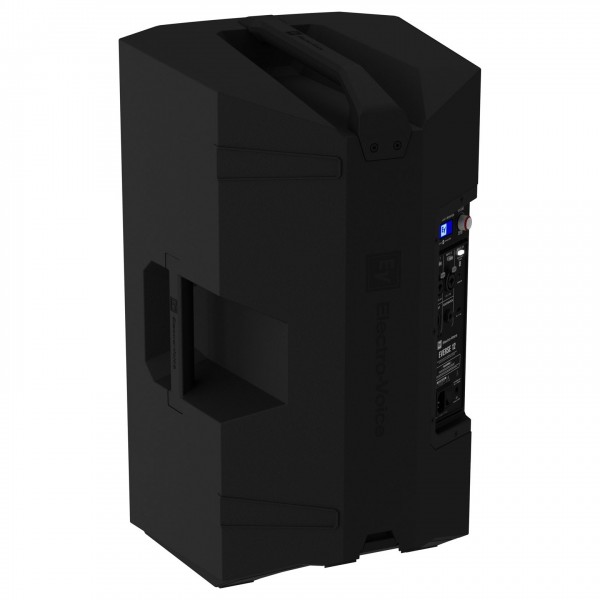 Electro-Voice Everse 12 Battery Powered PA Speaker, Black - Back, Left