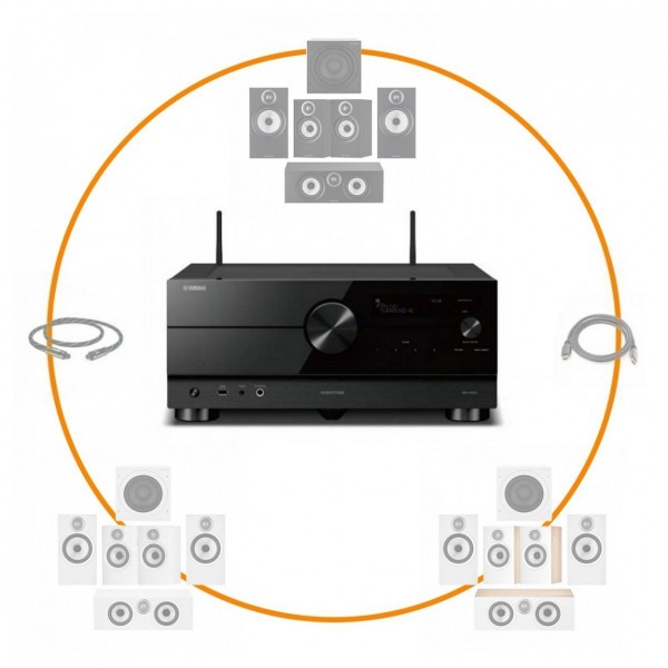 Yamaha RX-A6A AV Receiver & B&W 606/607 Series 3 5.1 Package
