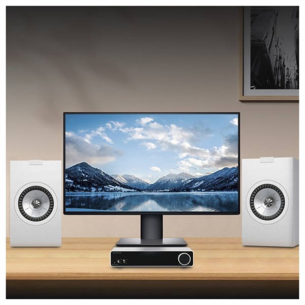 Topping PA7 Plus Class D Power Amplifier, Silver Lifestyle View