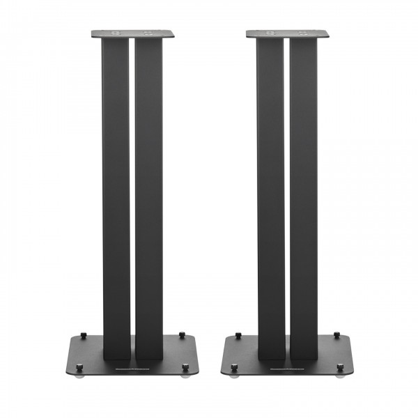 Bowers & Wilkins FS-600 S3 Speaker Stands (Pair), Black Front View