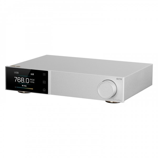Topping D70 Pro OCTO DAC, Silver Side View