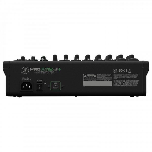 ProFX12v3+ Analog Mixer with FX - Rear
