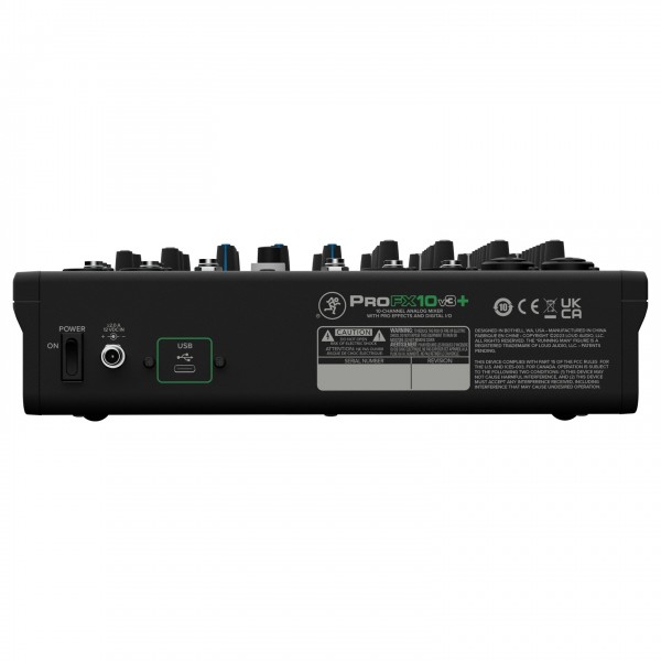 Mackie ProFX10v3 Plus - Rear