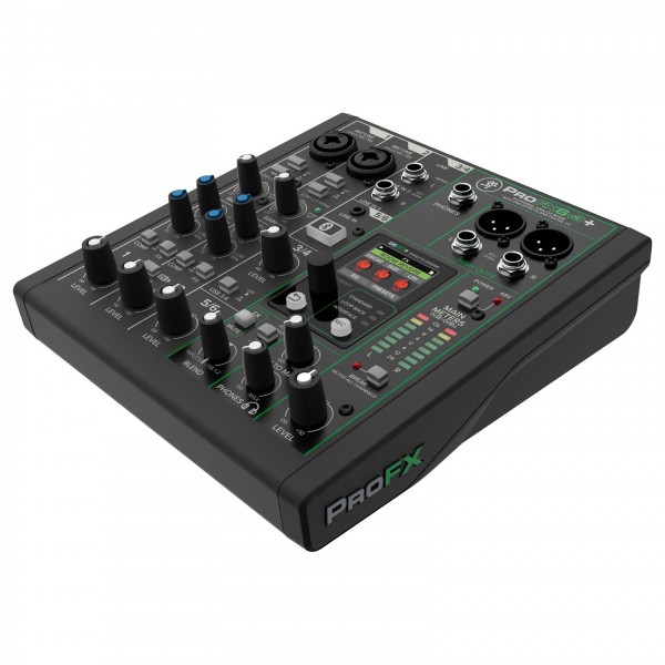 Mackie ProFX6v3+ USB Analog Mixer - Angled