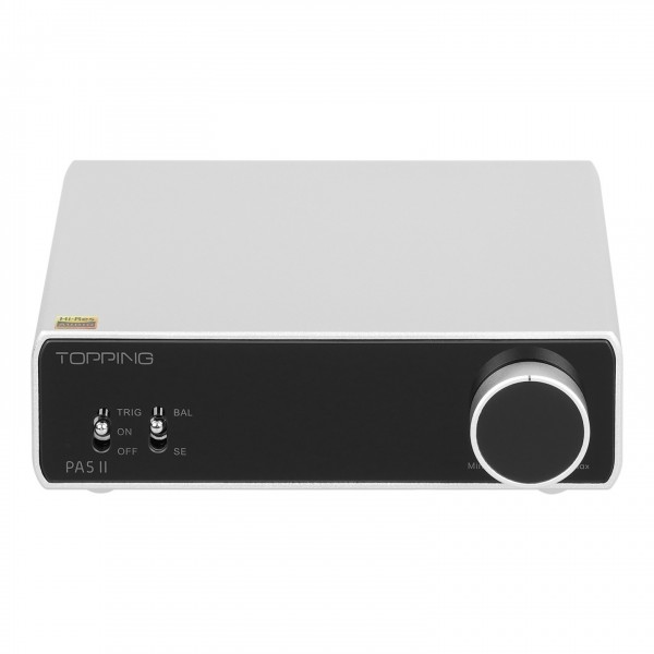 Topping PA5 MKII Class D Power Amp, Silver Front View