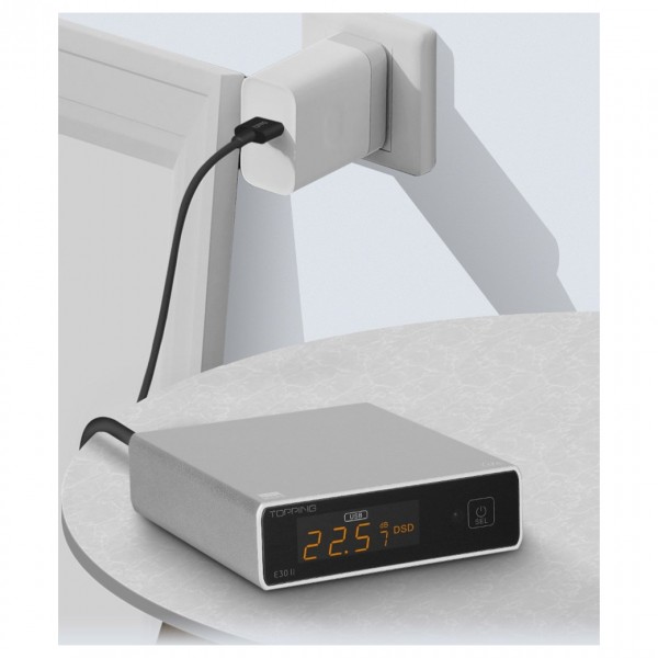 Topping E30 II Lite Desktop DAC, Silver