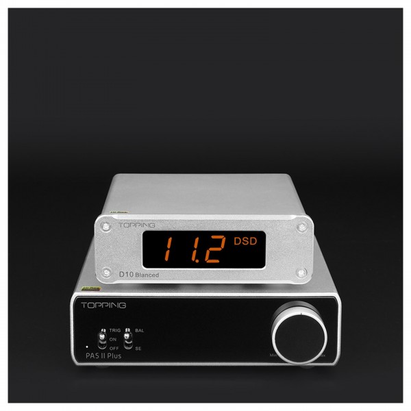 Topping PA5 MKII Plus Class D Power Amp, Silver Lifetsyle View 2