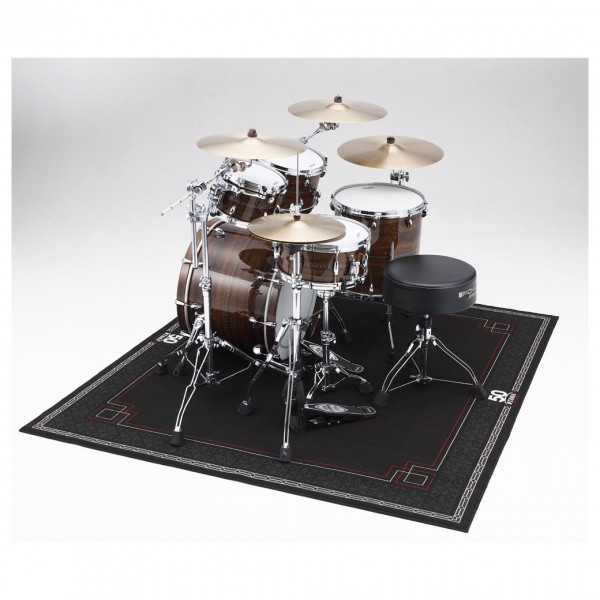 Tama Drum Rug featuring TAMA 50th Anniversary Logo - Drum Kit Example