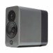 Q Acoustics Concept 300 Bookshelf Speakers (Pair), Silver Ebony Side View