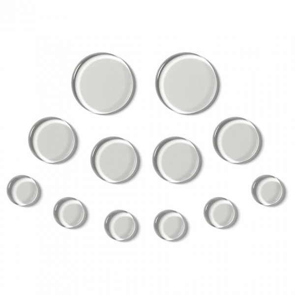 SlapKlatz Pro 12 Piece Drum Dampers, Clear - 12 Pieces