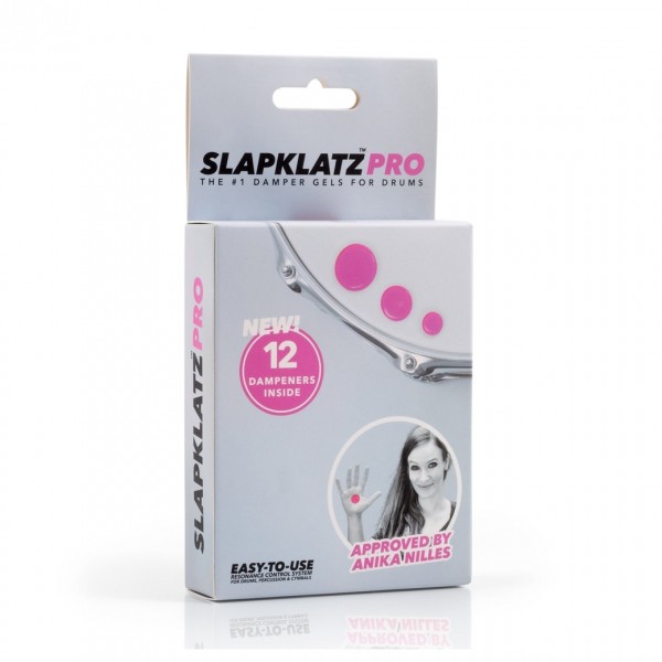 SlapKlatz Anika Nilles 12 Piece Pro Pack Drum Dampers, Pink - Packaged