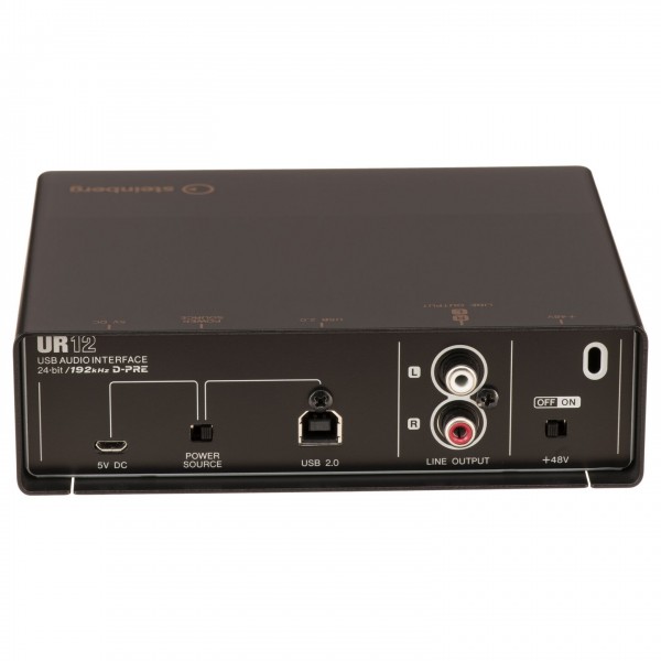 配信機器・PA機器・レコーディング機器 STEINBERG UR12 Black & Copper Model Steinberg UR-12 USB Audio Interface (iOS Ready), Black and Copper