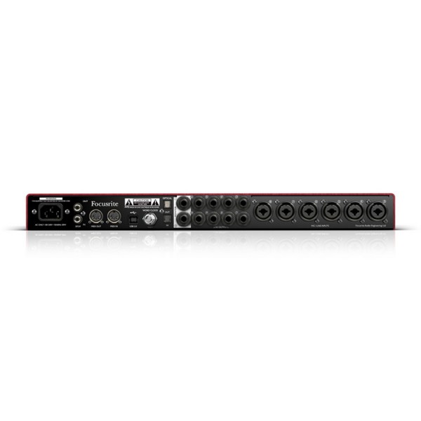 Focusrite Scarlett 18i20 USB Audio Interface Rear
