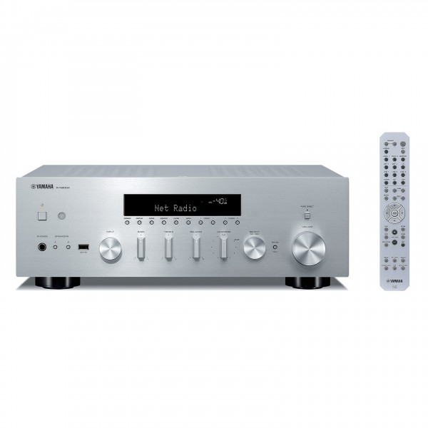 Yamaha R-N600A 80W Network Receiver Silver Forward View