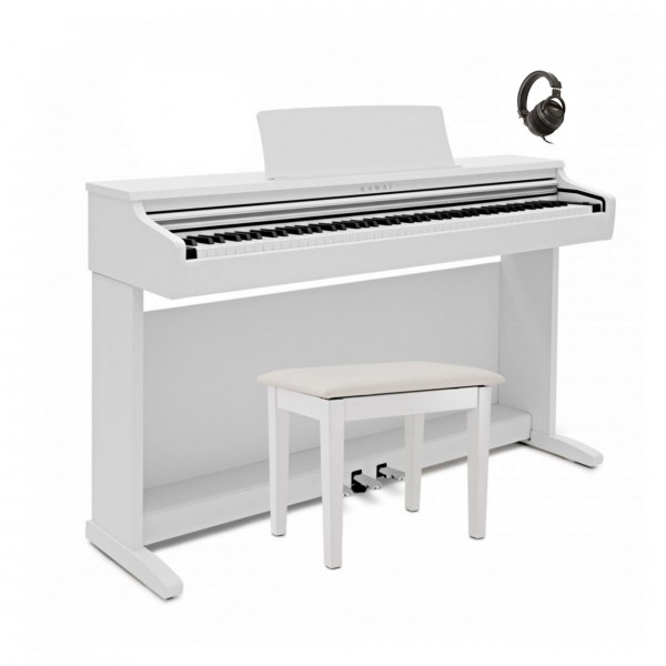 Kawai KDP120 Digital Piano Package, Satin White