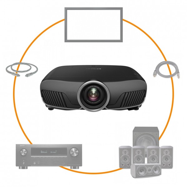 Epson EH-TW9400 & Denon AVR-X2800H Home Cinema System