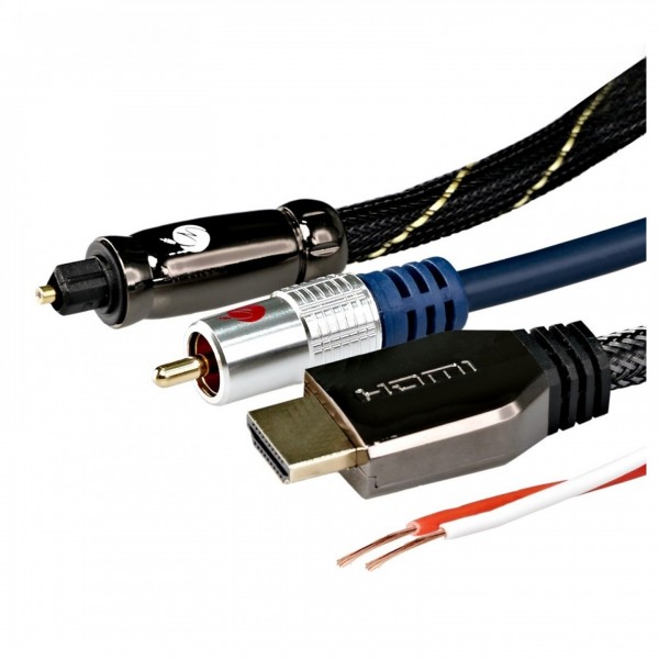 Fisual Premium Home Cinema Cable Pack Front View