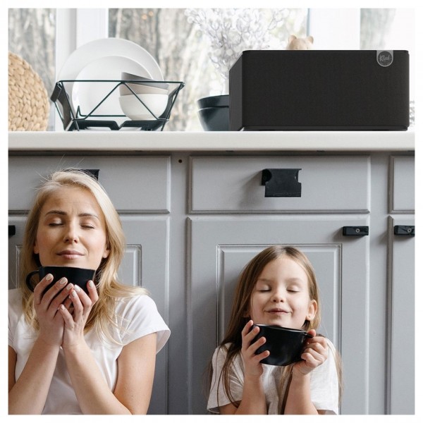 Klipsch The Three Plus Premium Bluetooth Speaker, Black - lifestyle