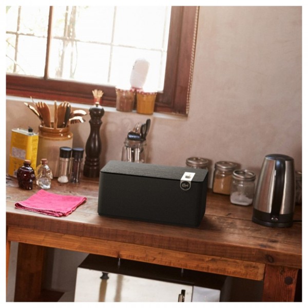 Klipsch The Three Plus Premium Bluetooth Speaker, Black - lifestyle