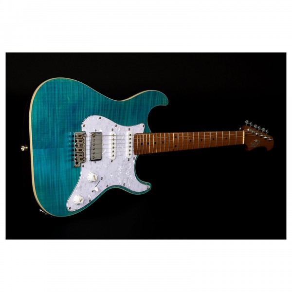Jet Guitars JS-450 Roasted Maple, Transparent Blue