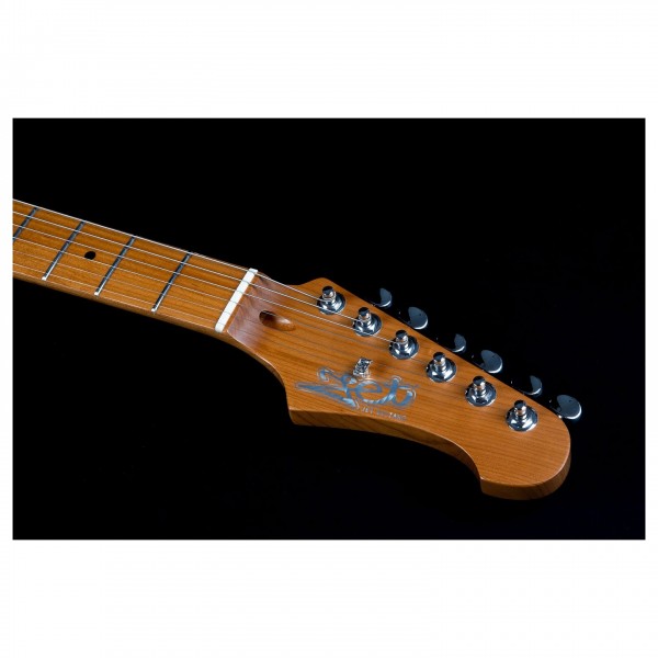 Jet Guitars JS-450 Roasted Maple, Transparent Blue