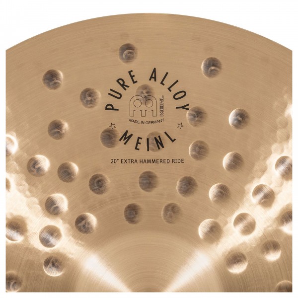 Meinl 20" Pure Alloy Extra Hammered Ride - Detail