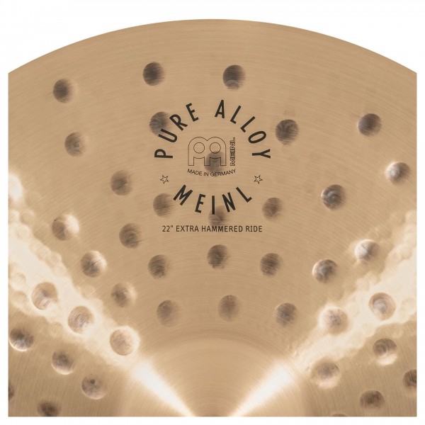 Meinl 22" Pure Alloy Extra Hammered Ride - detail
