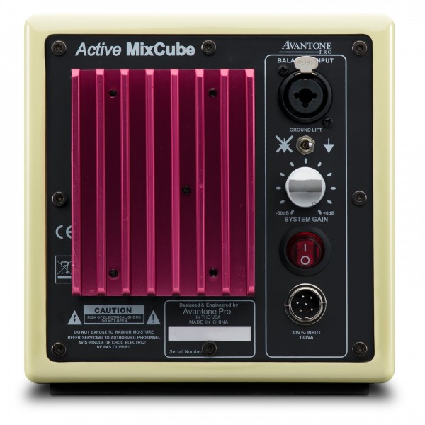 Mixcube Studio Monitor, Pair - Rear