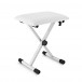 Adjustable Keyboard Piano Bench by Gear4music, White