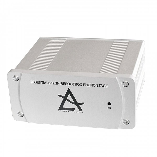 Leema Acoustics Essentials Silver Phono Stage MM MC Front View