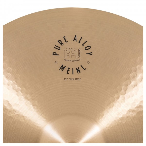 Meinl 22" Pure Alloy Thin Ride - Detail