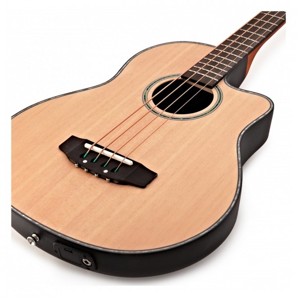 Round Back Electro Acoustic Bass Guitar by Gear4music - Nearly New